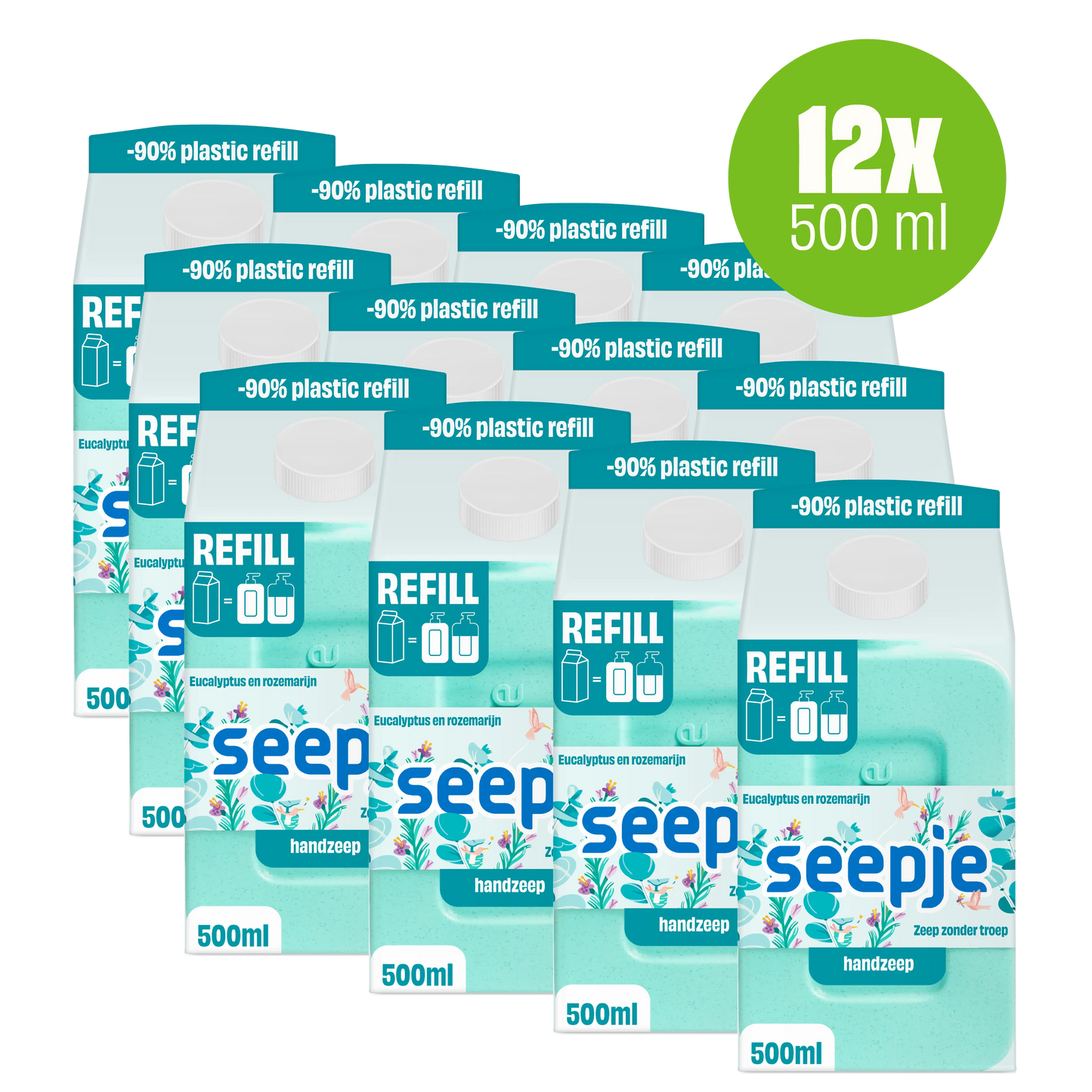Handzeep | Groot Navulpakket Eucalyptus Geur