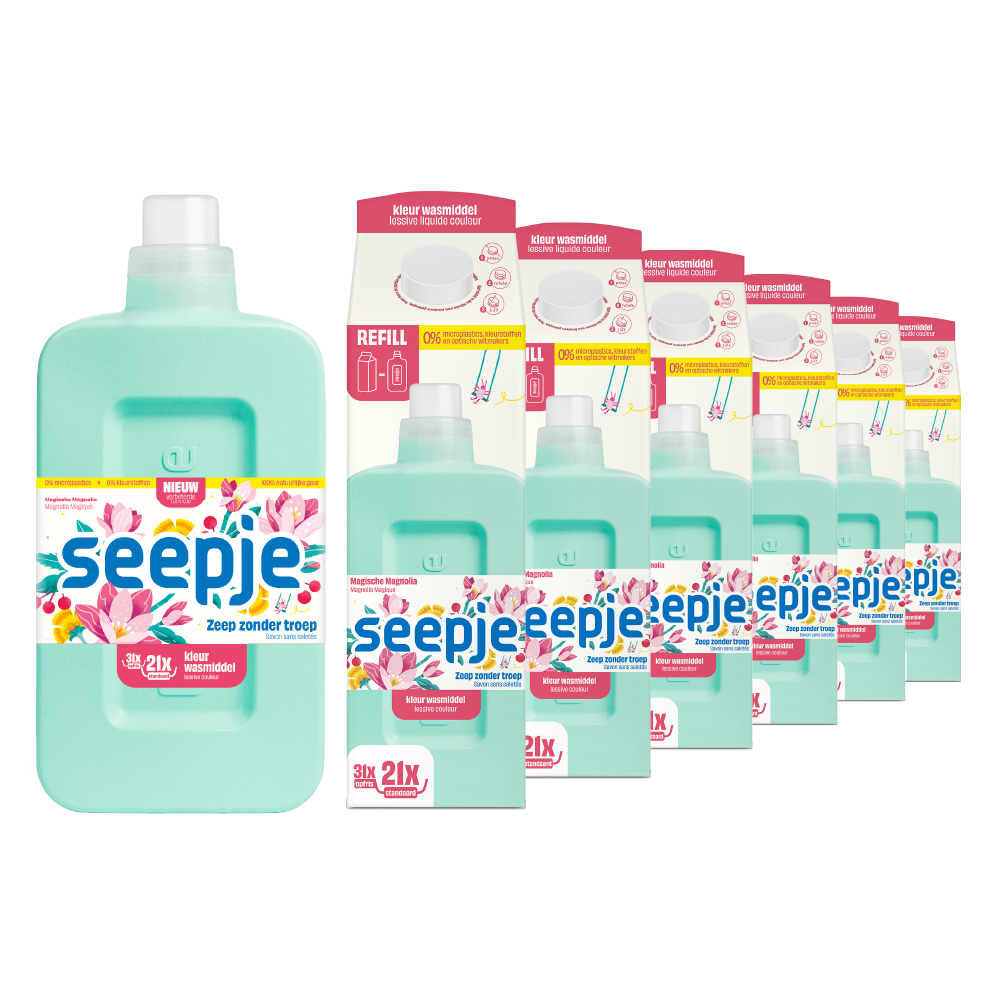 Wasmiddel Kleur 7x | Startpakket - Magnolia Geur