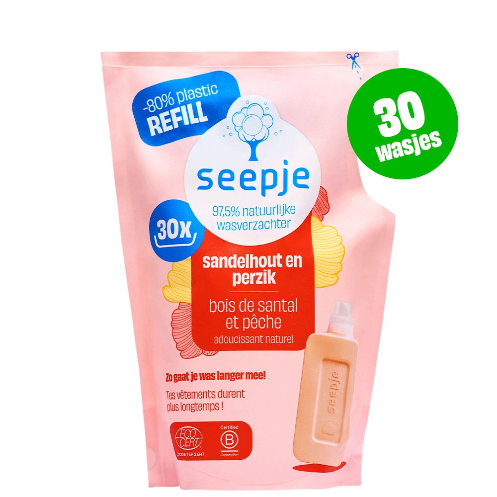 Wasverzachter navulling | Sandelhout en Perzik