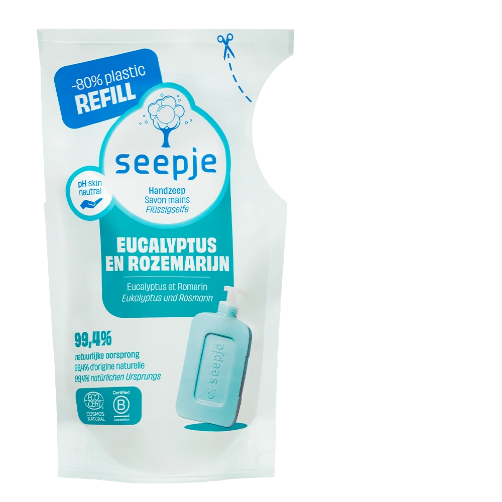 Handzeep Pakket met 8 Navullingen | Eucalyptus en Rozemarijn