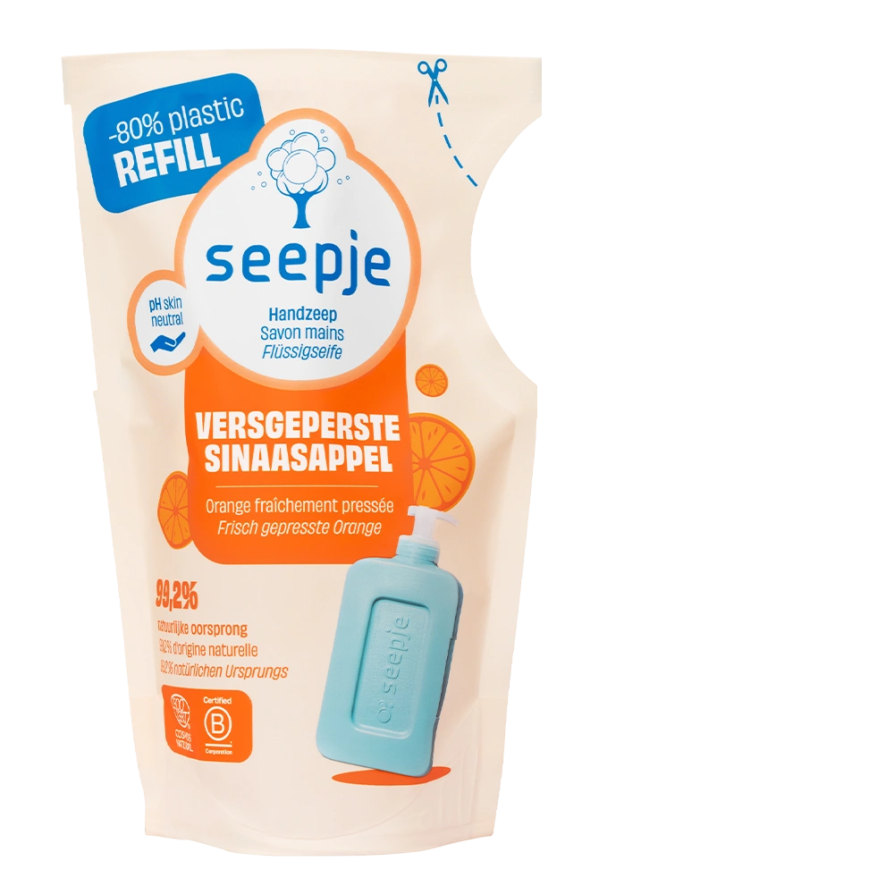 Handzeep Pakket met 8 Navullingen | Versgeperste Sinaasappel
