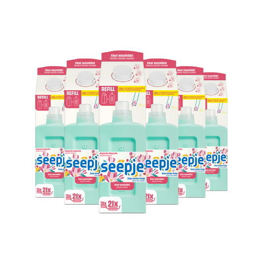 Wasmiddel Kleur 6x | Navulpakket - Magnolia Geur