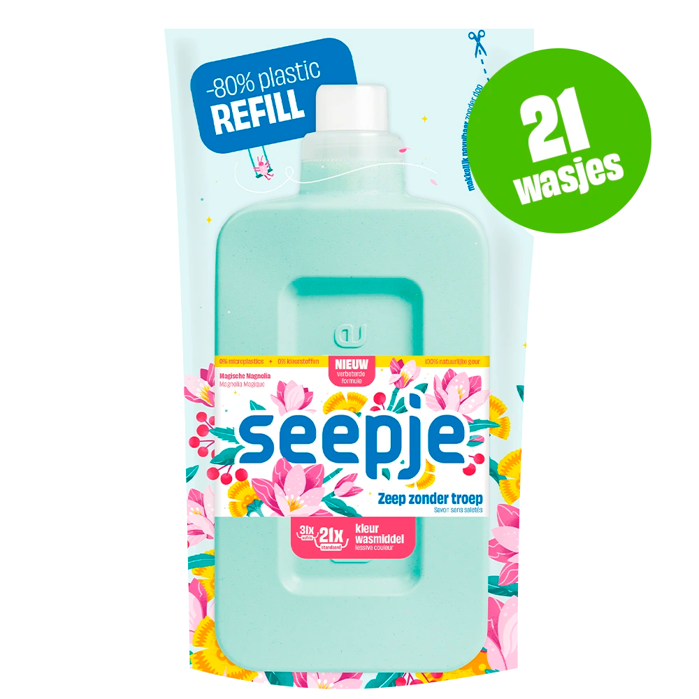 Wasmiddel Navulling | Kleur met Magische Magnolia geur