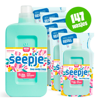 Wasmiddel Pakket Fles met 6 Navullingen | Kleur met Magische Magnolia geur