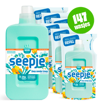 Wasmiddel Pakket Fles met 6 Navullingen | Universeel met Verfrissende Jasmijn geur