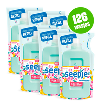 Wasmiddel Pakket met 6 Navullingen | Kleur met Magische Magnolia geur