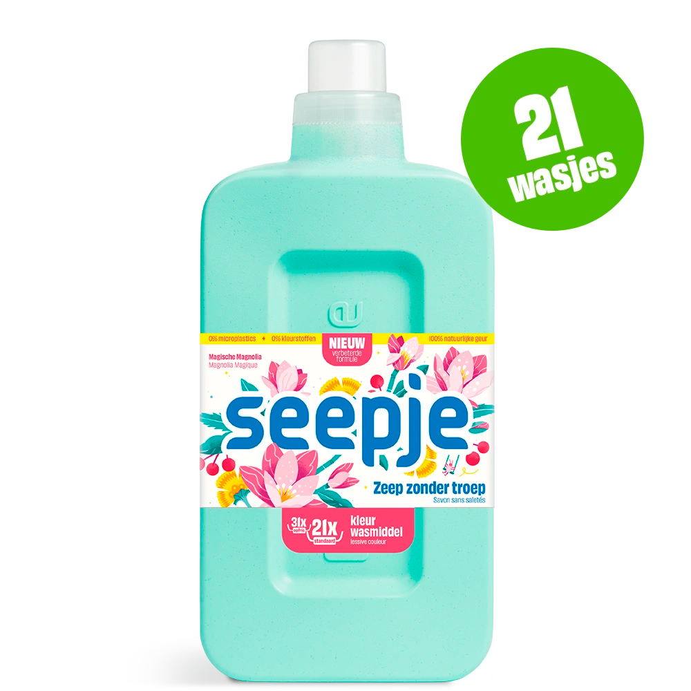 Natuurlijk Wasmiddel Seepje | Kleur met Magische Magnolia geur