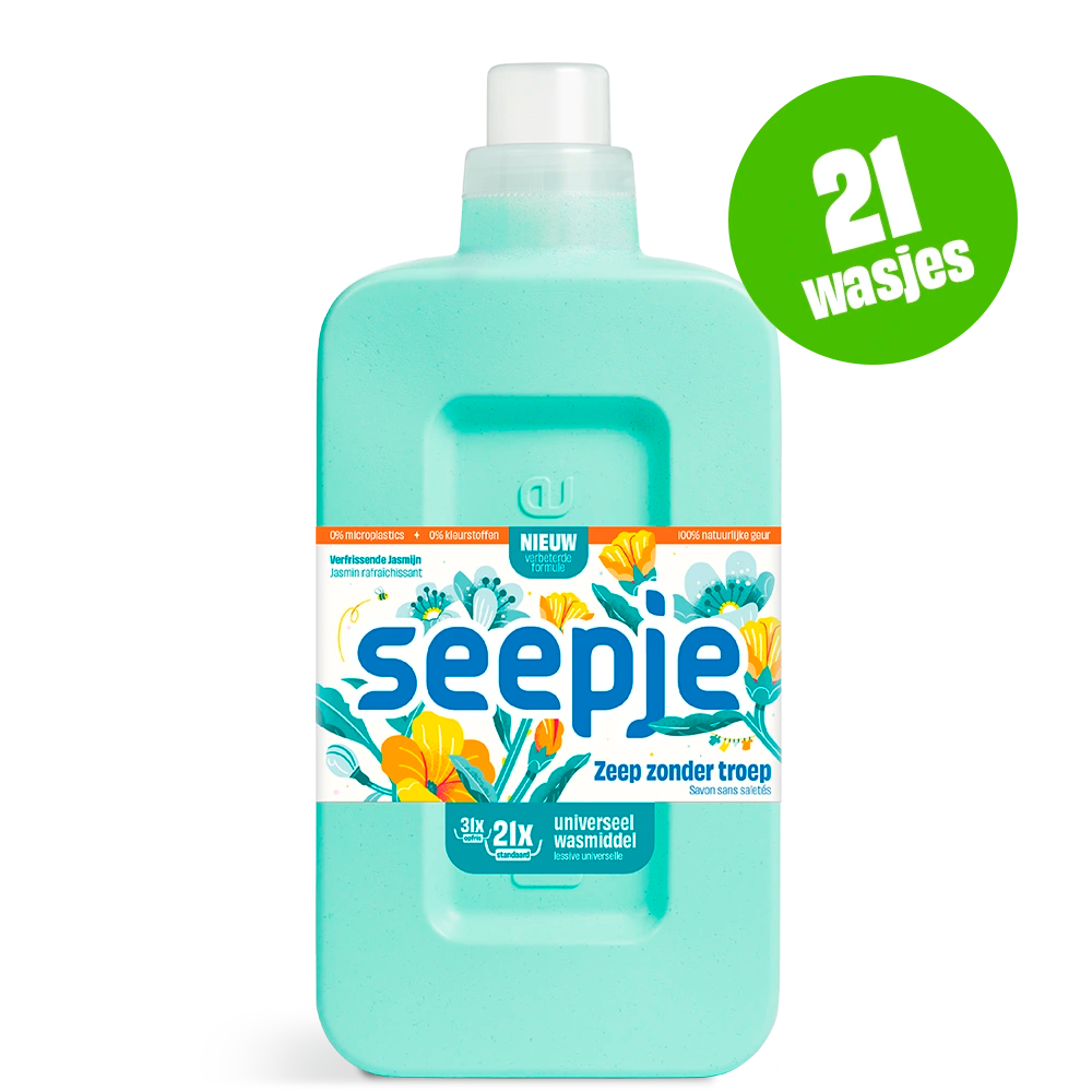 Natuurlijk Wasmiddel Seepje | Universeel met Verfrissende Jasmijn geur