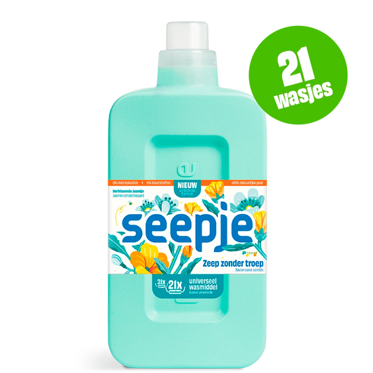 Natuurlijk Wasmiddel Seepje | Universeel met Verfrissende Jasmijn geur