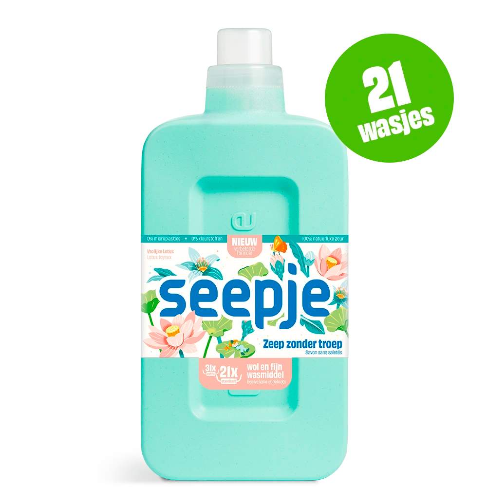 Natuurlijk Wasmiddel Seepje | Wol en Fijn met Vrolijke Lotus geur