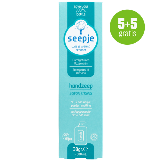 Handzeep Poeder Navulling | Eucalyptus en Rozemarijn