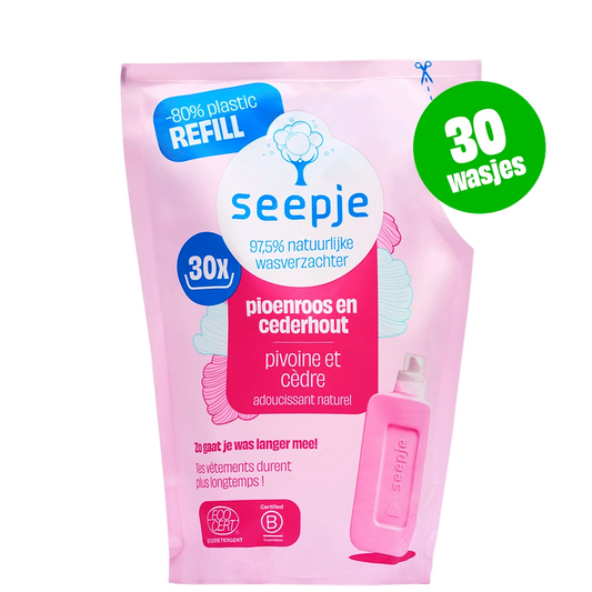 Wasverzachter navulling | Pioenroos en Cederhout