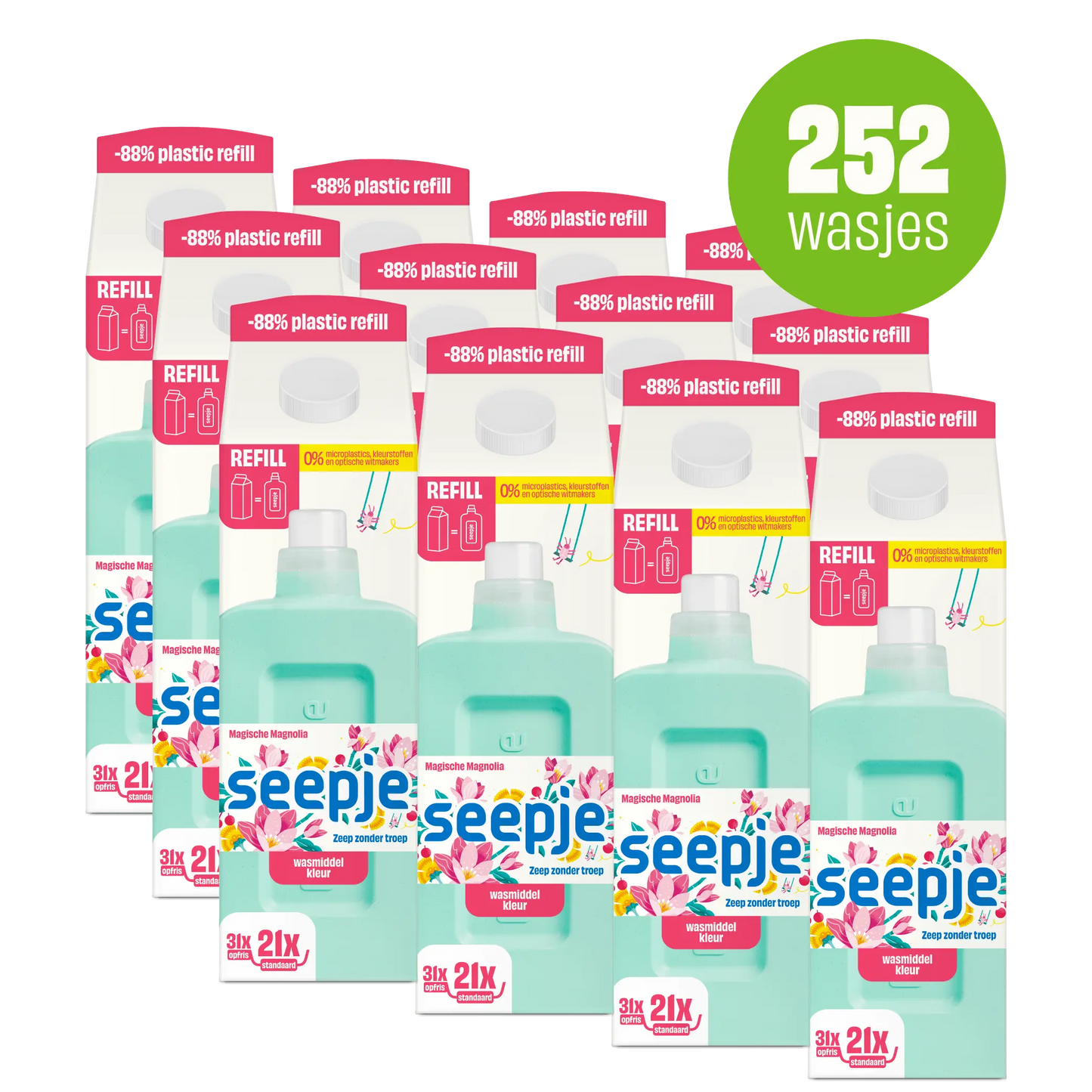 Wasmiddel Kleur | Groot Navul Pakket - Magnolia Geur