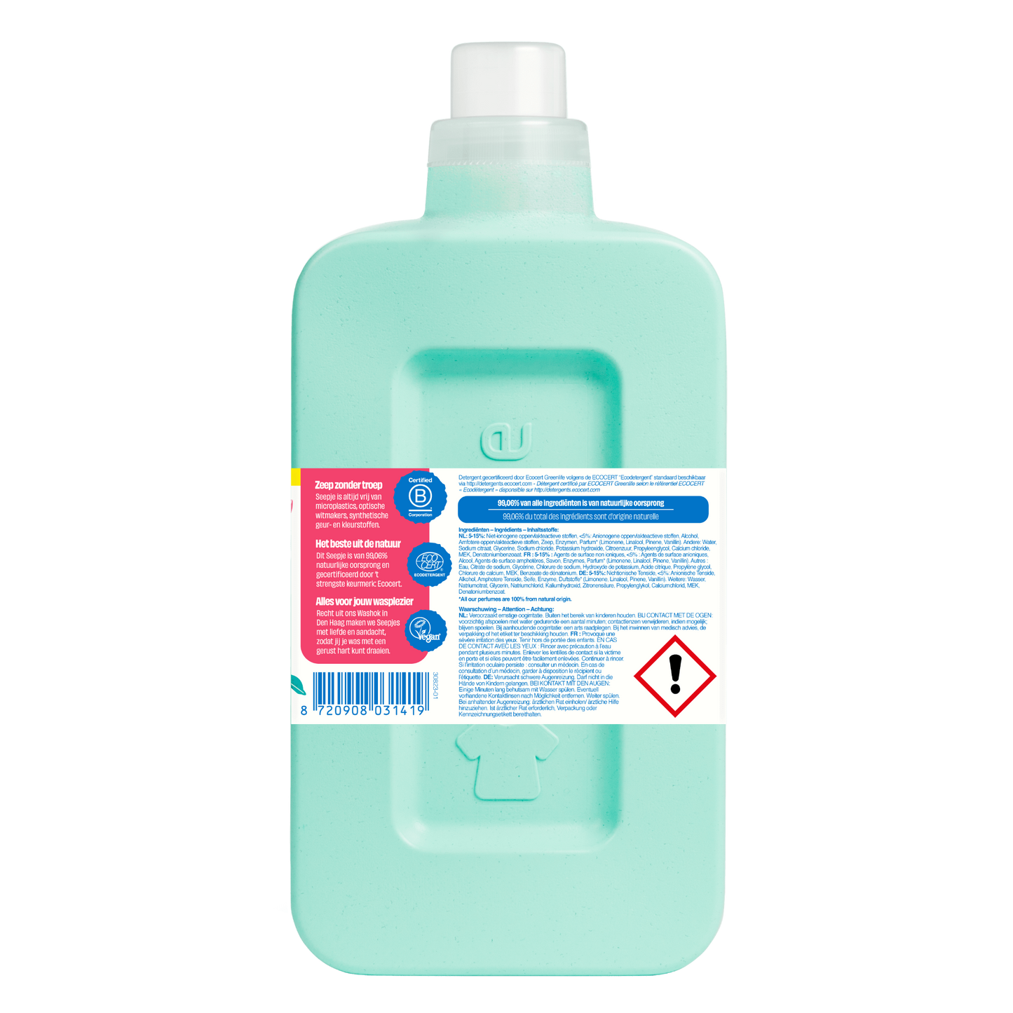 Wasmiddel Pakket Fles met 6 Navullingen | Kleur met Magische Magnolia geur