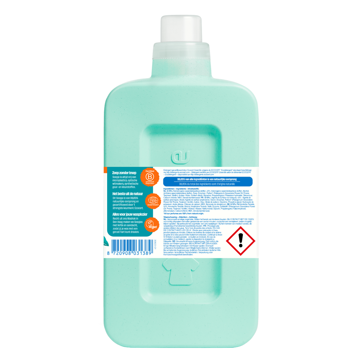 Wasmiddel Pakket Fles met 6 Navullingen | Universeel met Verfrissende Jasmijn geur